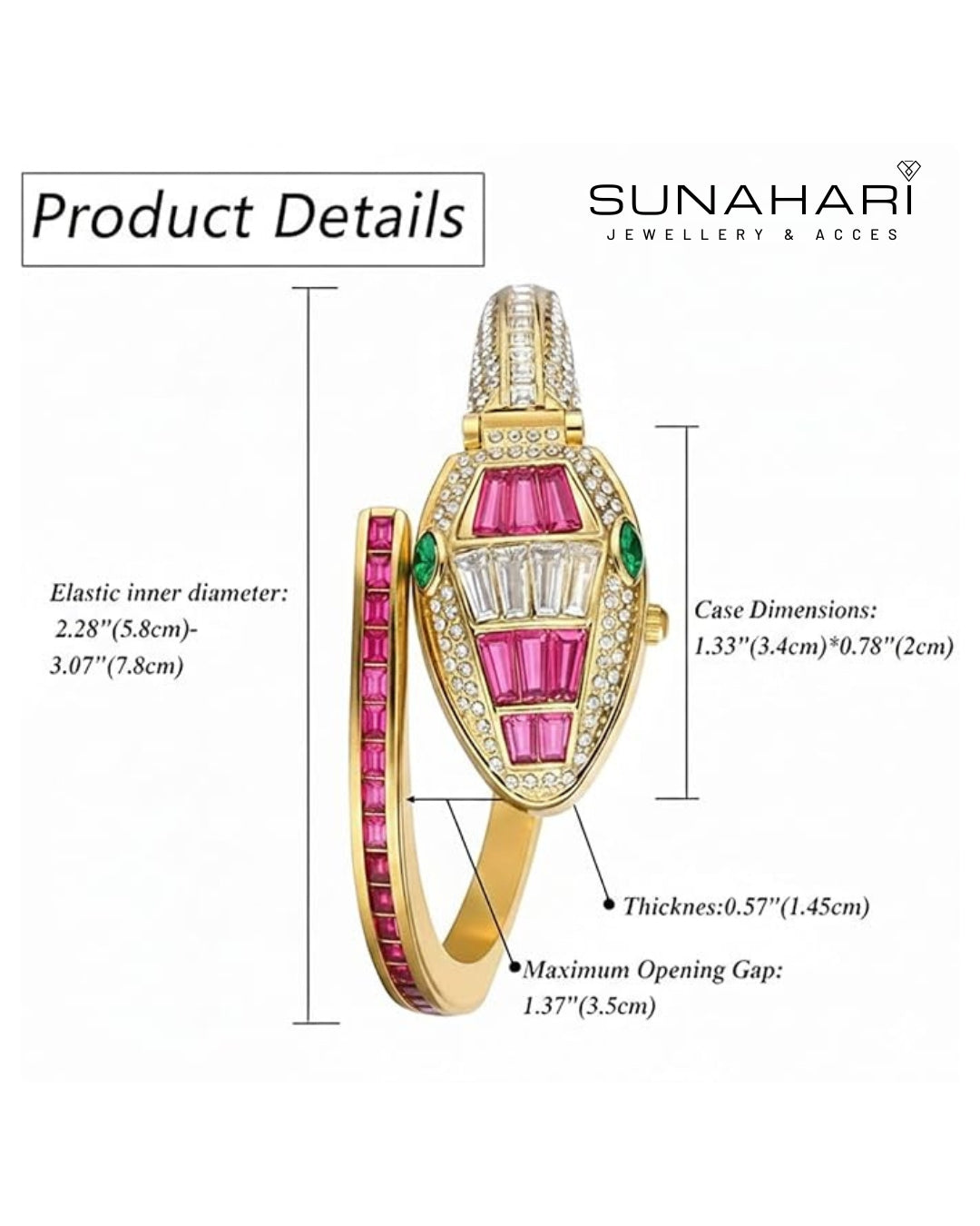 Serpenti Bracelet Watch – Blush Pink