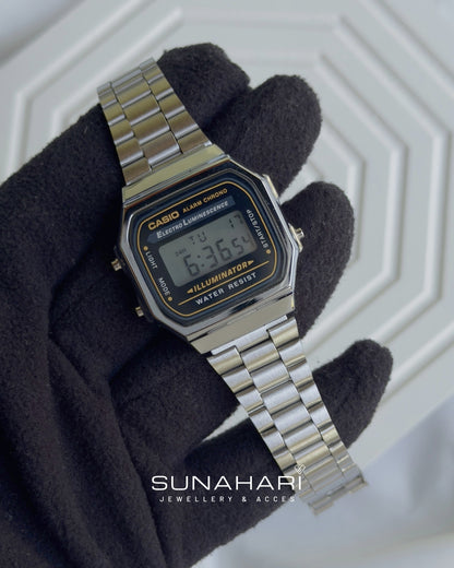 Vintage A168 Silver (Digital Watch)