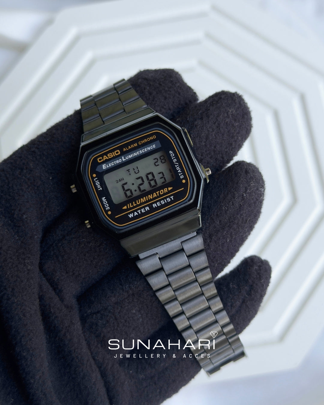 Vintage A168 Black (Digital Watch)