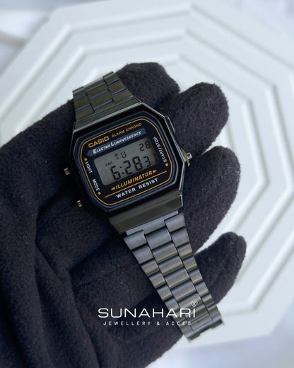 Vintage A168 Black (Digital Watch)