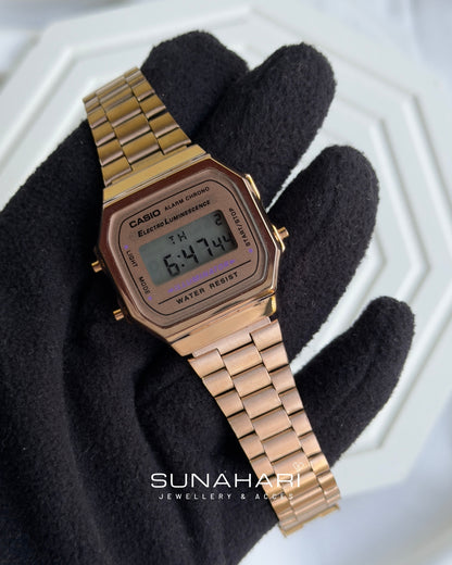 Vintage A168 Rose Gold (Digital Watch)