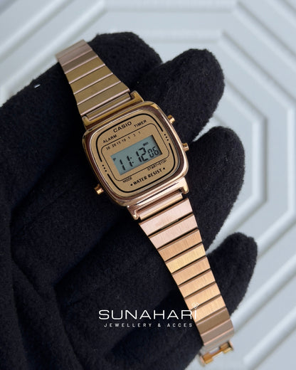 Vintage D124 Rose Gold (Digital Watch)
