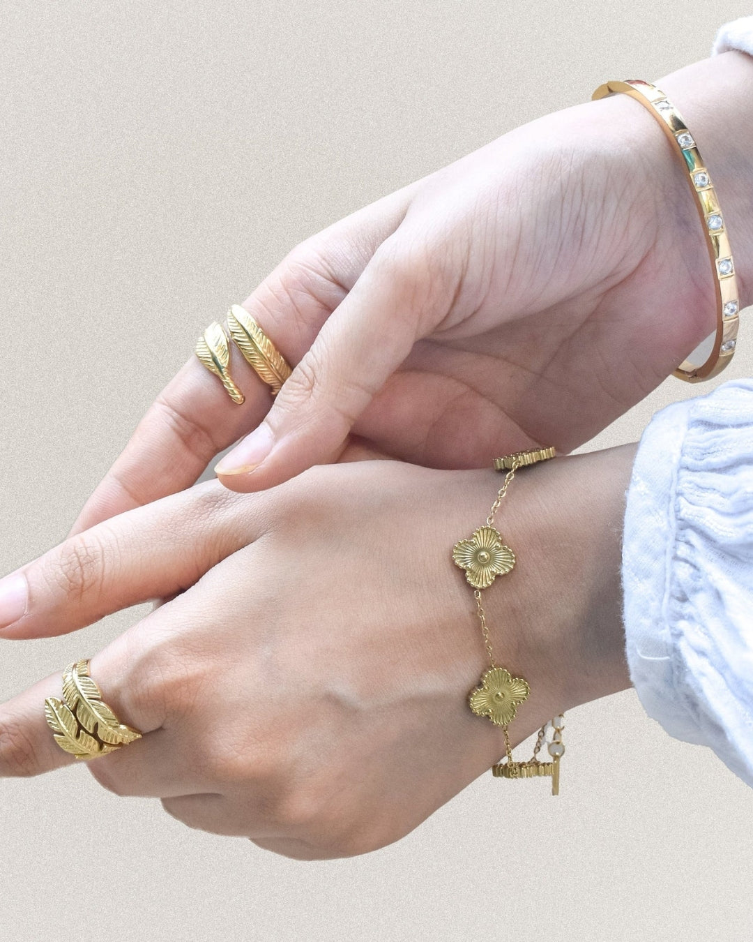 Clover Charm Bracelet – Anti-Tarnish
