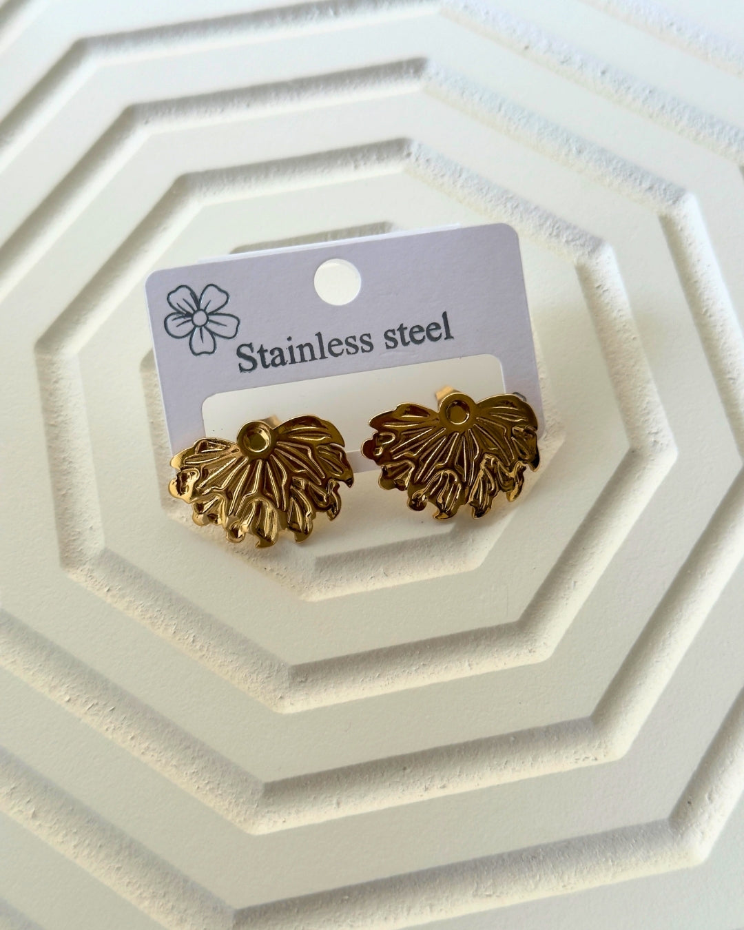 Golden Sakura Earrings