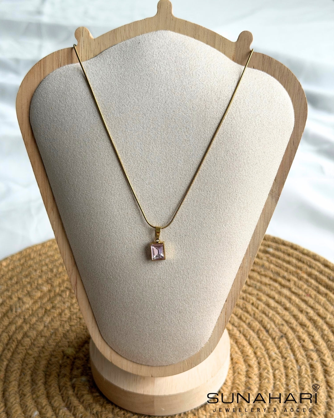 Pink Prism Necklace