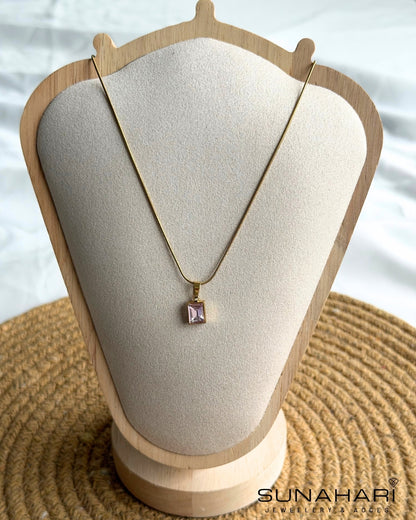 Pink Prism Necklace
