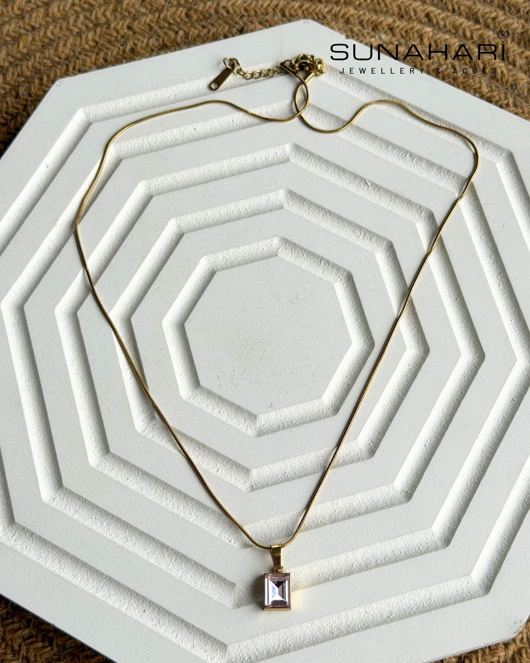 Pink Prism Necklace