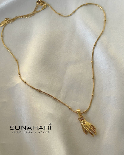 Talk To The Hand Necklace