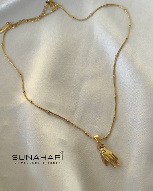 Talk To The Hand Necklace