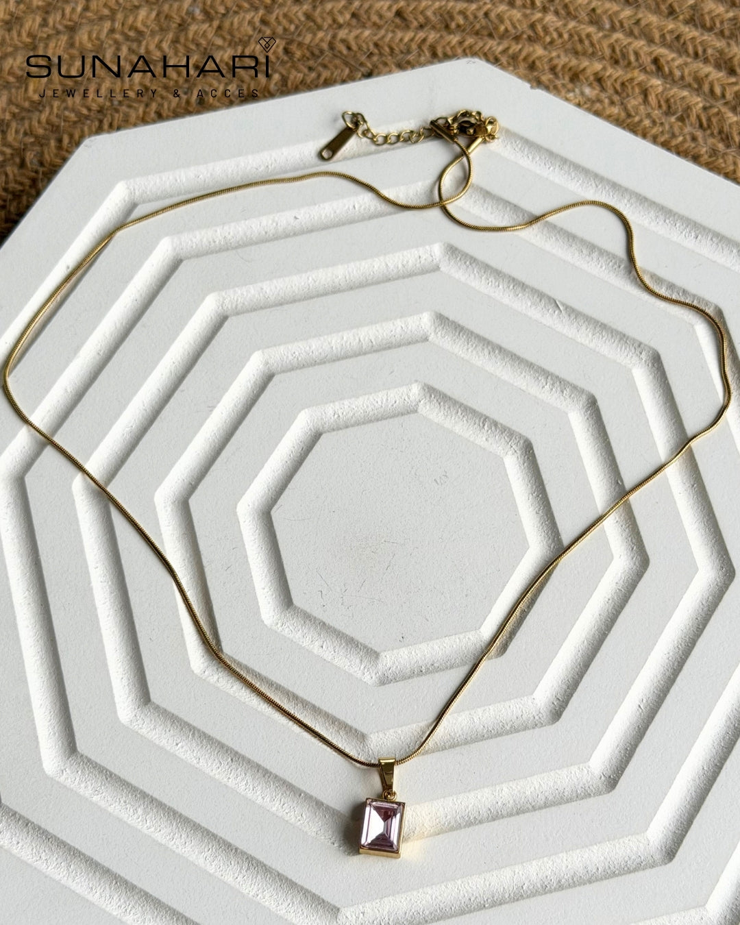 Pink Prism Necklace