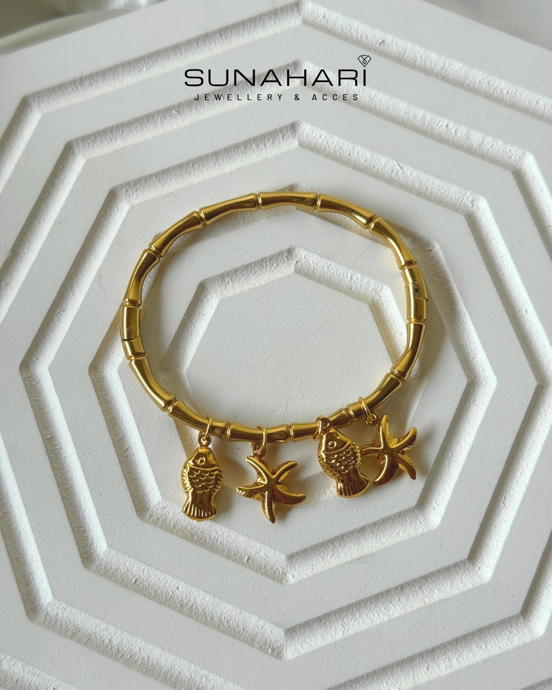 Ocean Whisper Charm Bracelet