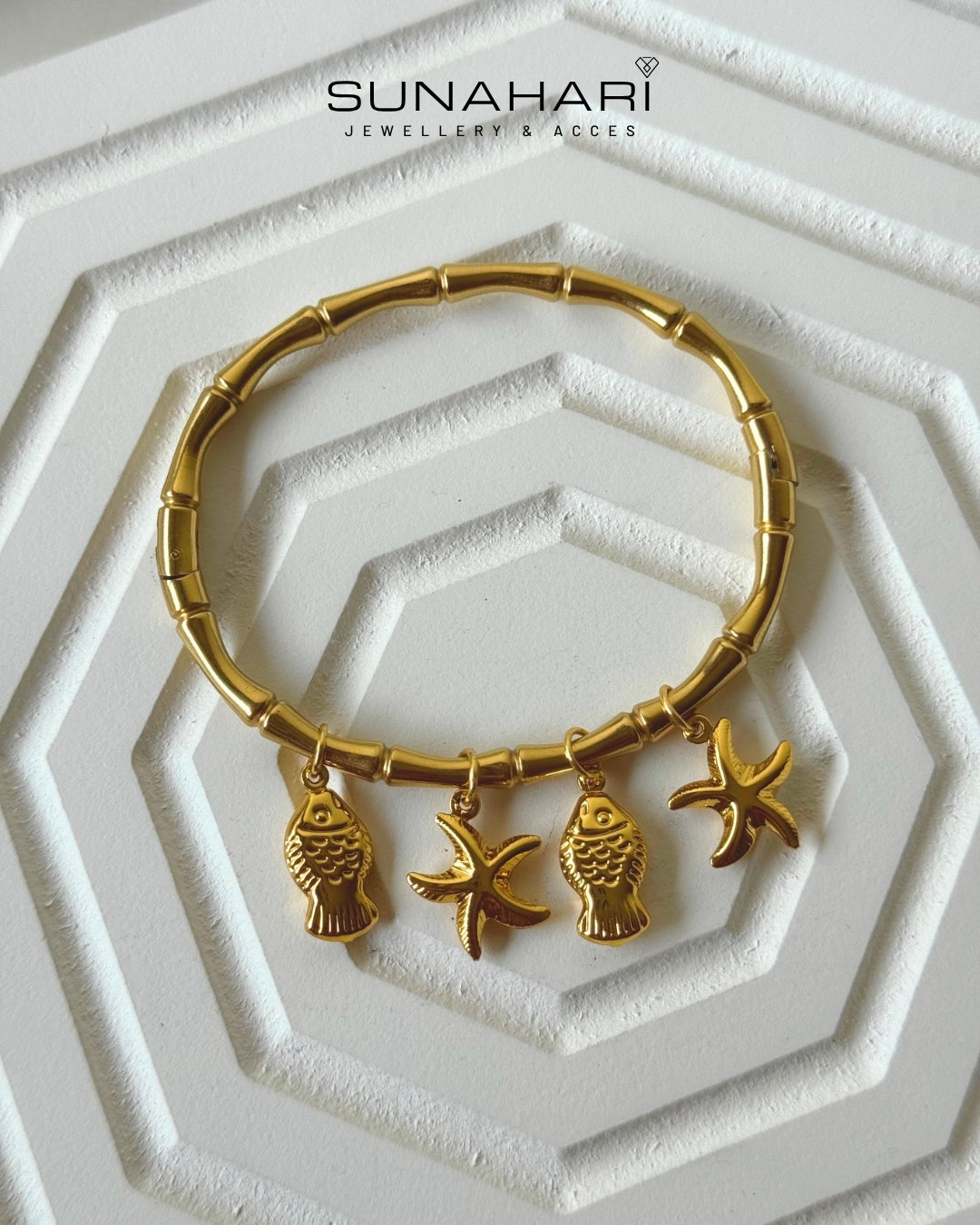 Ocean Whisper Charm Bracelet