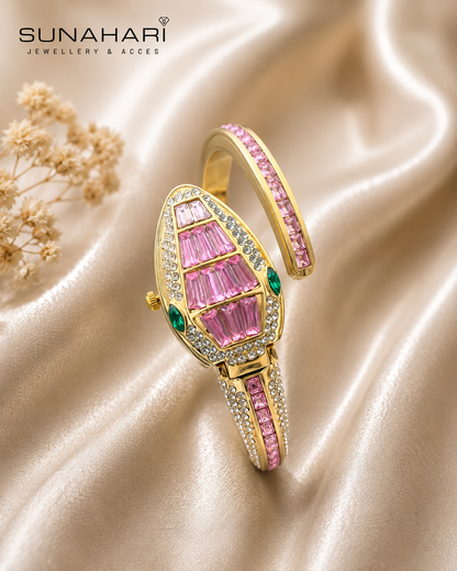 Serpenti Bracelet Watch – Blush Pink