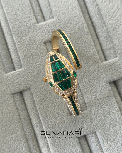 Serpenti Bracelet Watch – Emerald Green