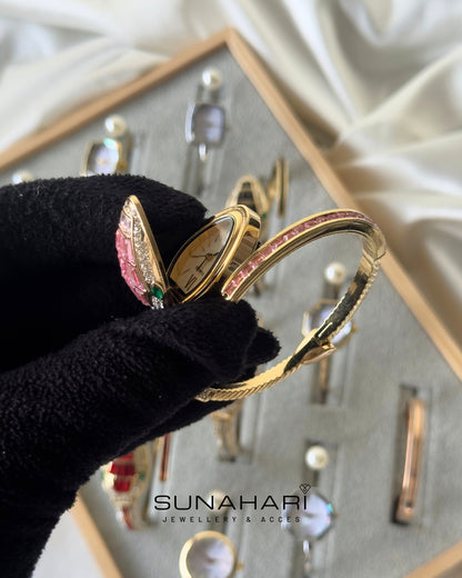 Serpenti Bracelet Watch – Blush Pink