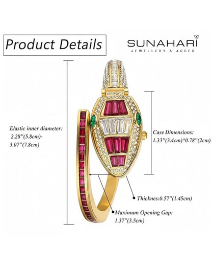 Serpenti Bracelet Watch – Ruby Red