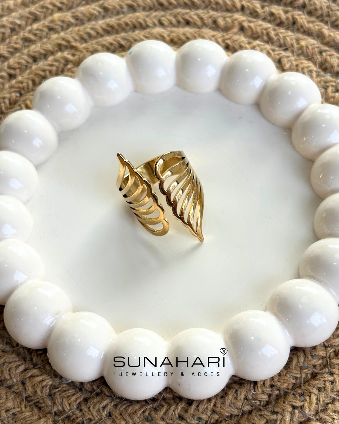 Golden Plume Ring