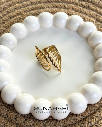 Golden Plume Ring