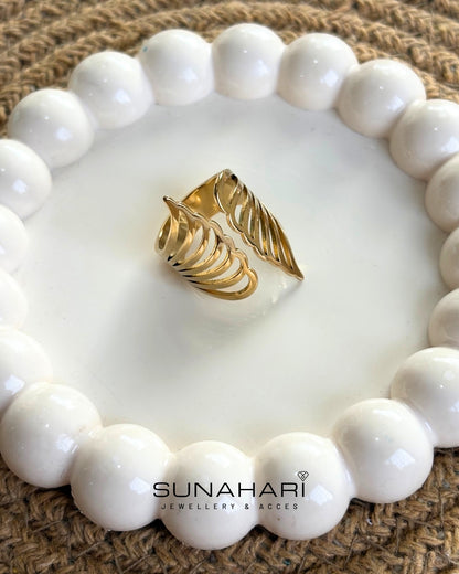 Golden Plume Ring