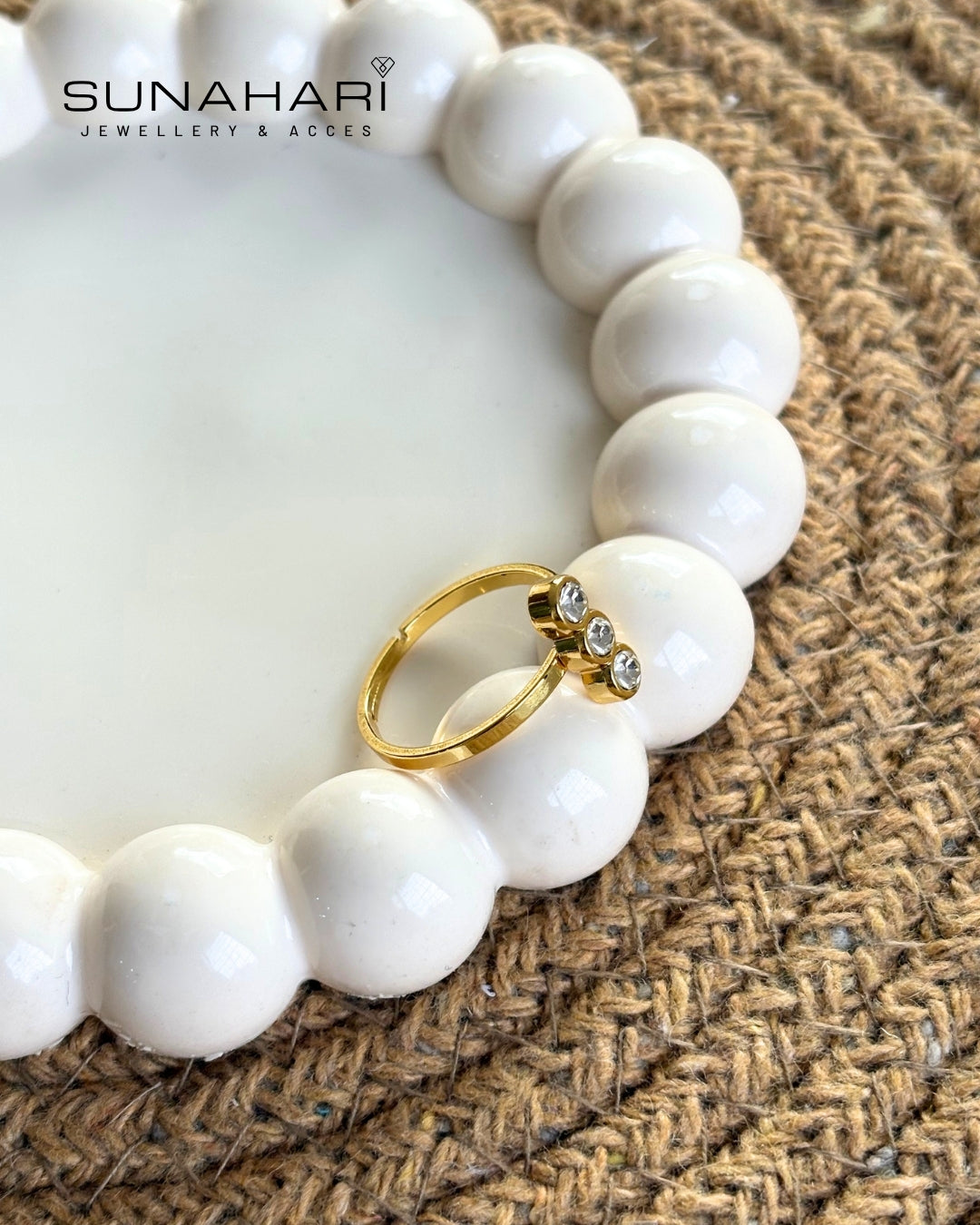 Crystal Trio Ring