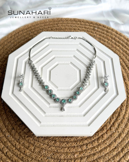 Round Solitaire Set - Aqua