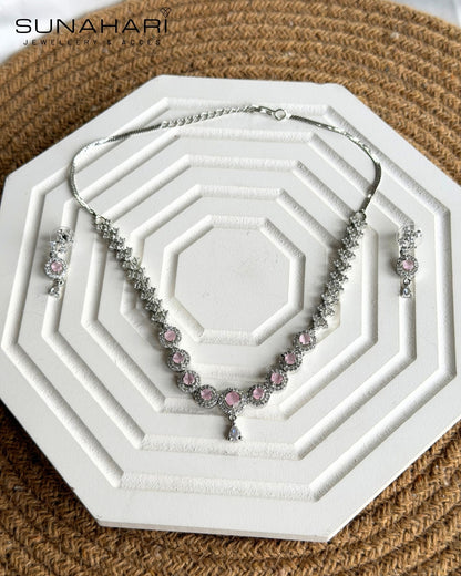 Round Solitaire Set - Pink