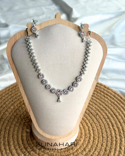 Round Solitaire Set - Pink