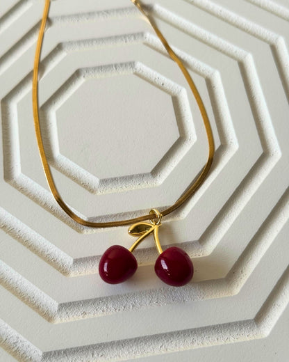 Cherry Necklace - Anti-Tarnish