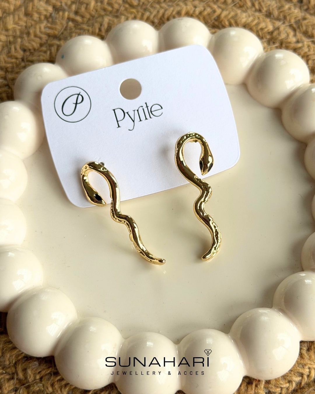 Crimson Venom Drop Earrings